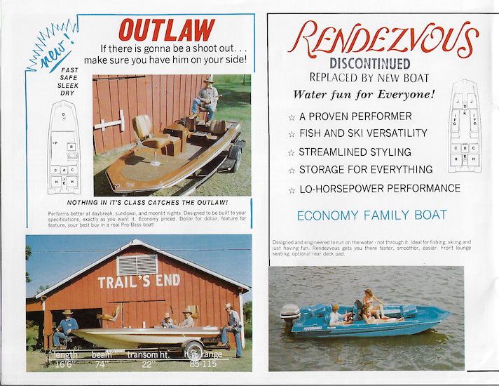 Performance Plus 1980s Bass Boat Brochure