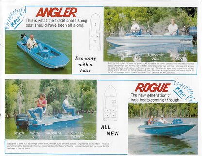 Performance Plus 1980s Bass Boat Brochure