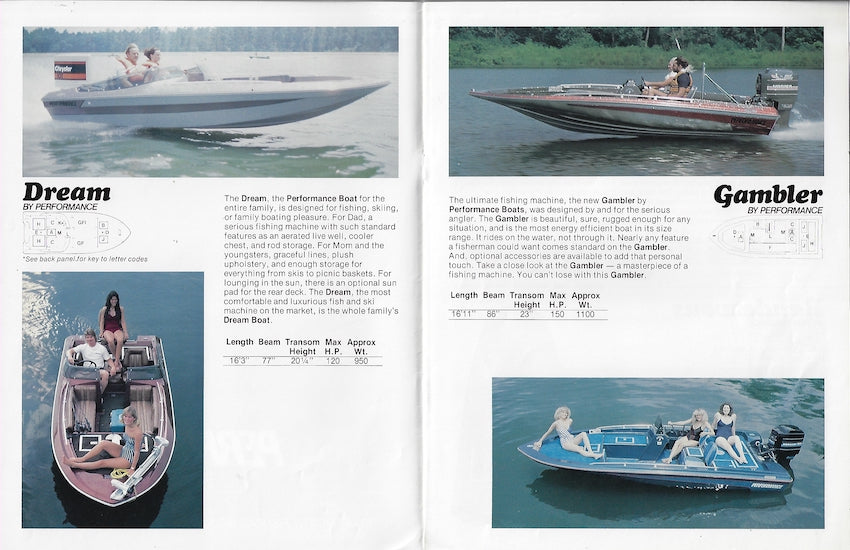 Performance Plus 1980s Bass Boat Brochure