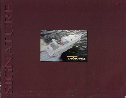 Chaparral 1997 Cruisers Brochure
