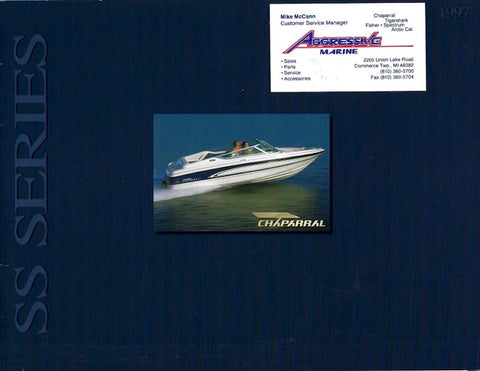 Chaparral 1997 SS Sport Boats Brochure