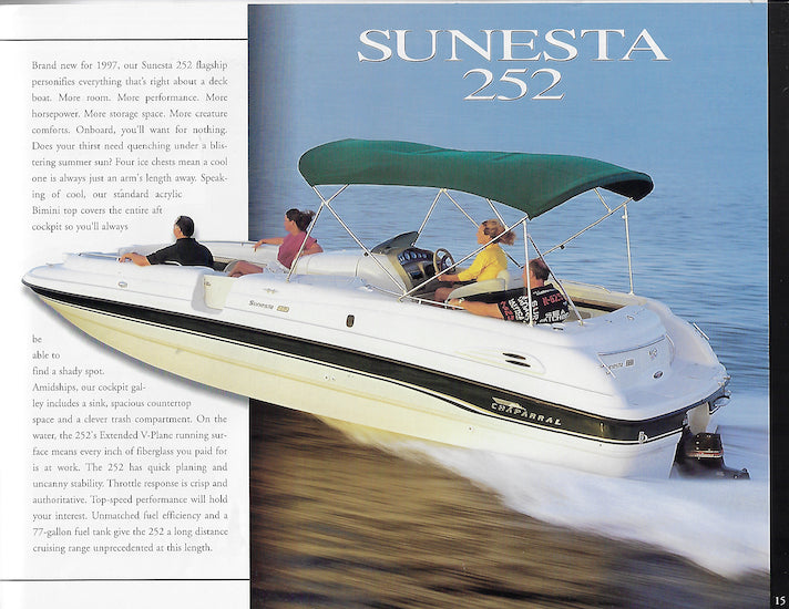 Chaparral 1997 Sunesta Brochure