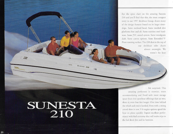 Chaparral 1997 Sunesta Brochure