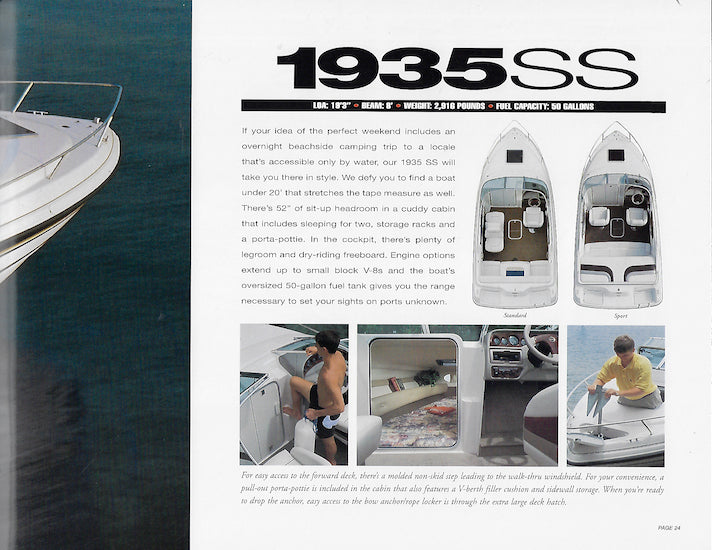 Chaparral 1998 SS Sport Boats Brochure