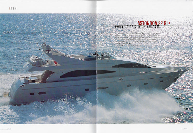 Astondoa 82 GLX Yachts international Magazine Reprint Brochure
