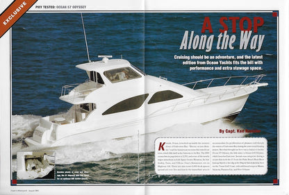 Ocean 57 Odyssey Power & Motoryacht Magazine Reprint Brochure