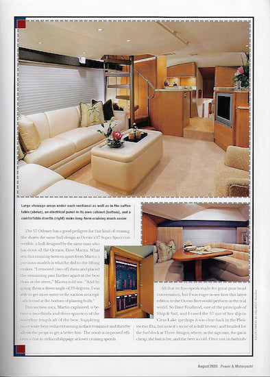 Ocean 57 Odyssey Power & Motoryacht Magazine Reprint Brochure