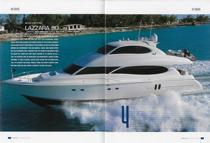 Lazzara 80 Yachts International Magazine Reprint Brochure