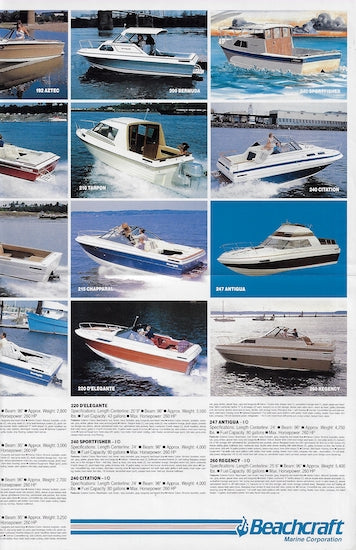 Beachcraft 1984 Poster Brochure
