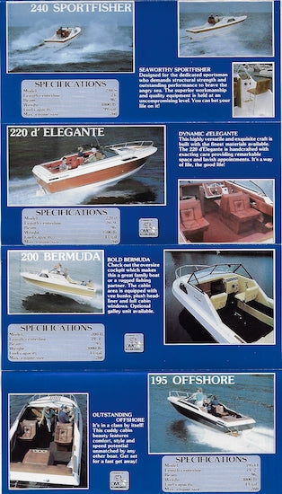 Beachcraft 1980s Fold Out Brochure