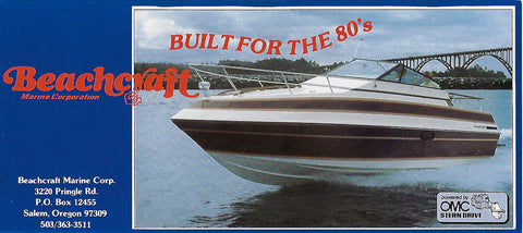 Beachcraft 1980s Fold Out Brochure