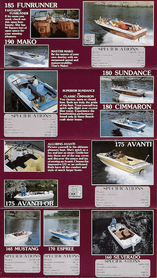 Beachcraft 1980s Fold Out Brochure