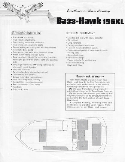 Bass Hawk 196XL Brochure