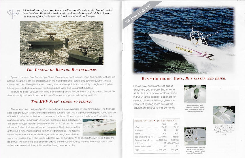 Blue Fin 1999 Brochure