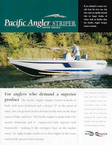 Pacific Angler Striper Center Console Brochure
