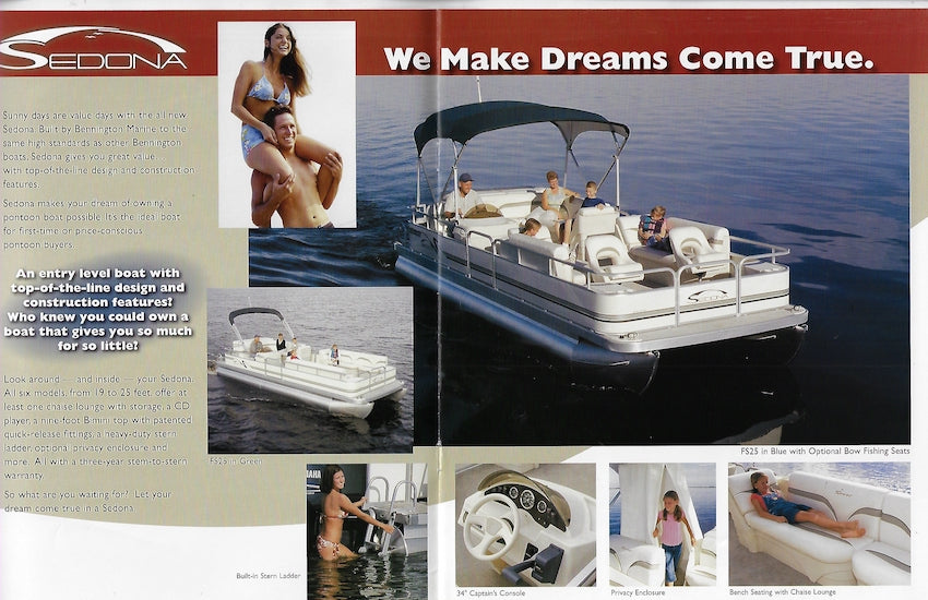 Bennington 2005 Sedona Pontoon Brochure