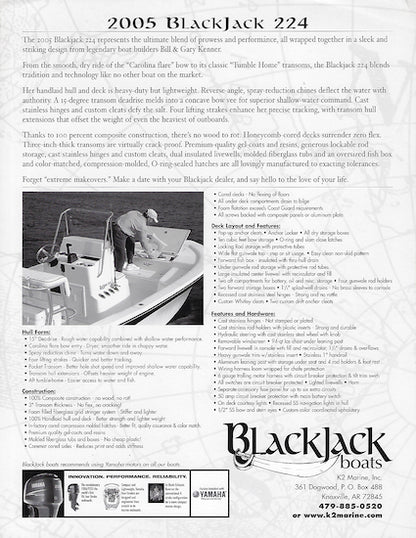 Blackjack 224 Brochure