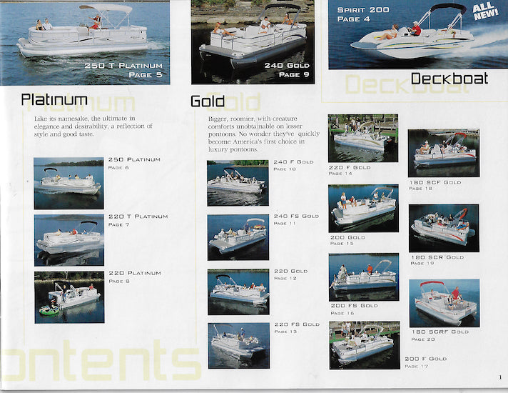 Triton 2005 Summit Pontoon Brochure