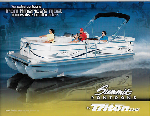 Triton 2005 Summit Pontoon Brochure