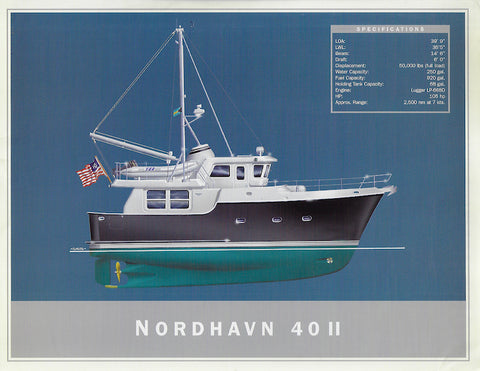 Nordhavn 40 Mark II Specification Brochure