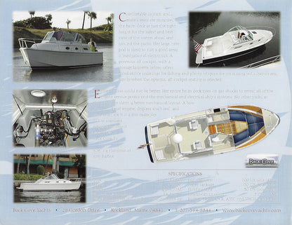Back Cove 26 Brochure