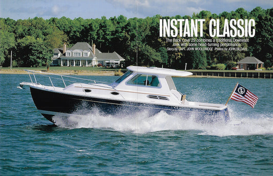 Back Cove 29 Motorboating Magazine Reprint Brochure
