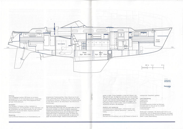 Hallberg-Rassy 48 Specification Brochure