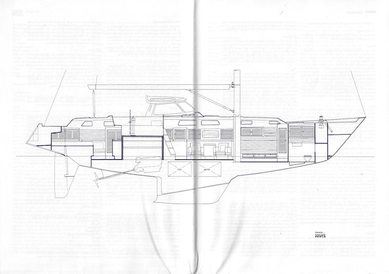 Hallberg-Rassy 53 Specification Poster Brochure