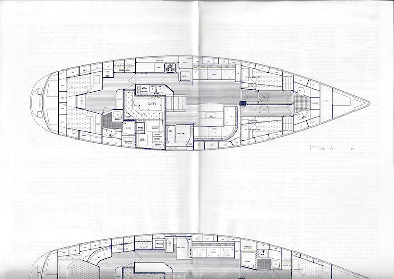 Hallberg-Rassy 53 Specification Poster Brochure