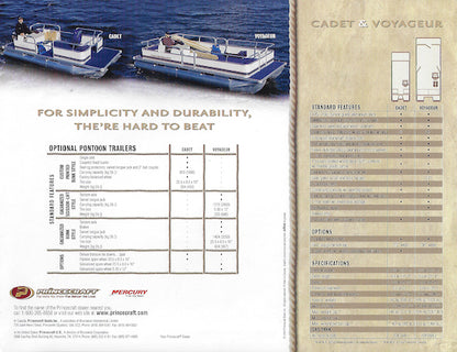 Princecraft Cadet & Voyageur Brochure