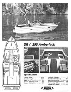 Sea Ray 255 Amberjack Specification Brochure (1981)