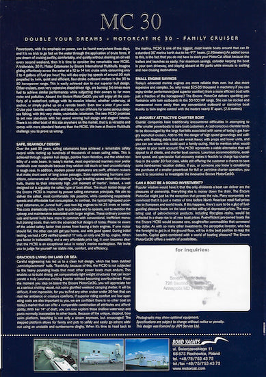 Bond MC30 Brochure