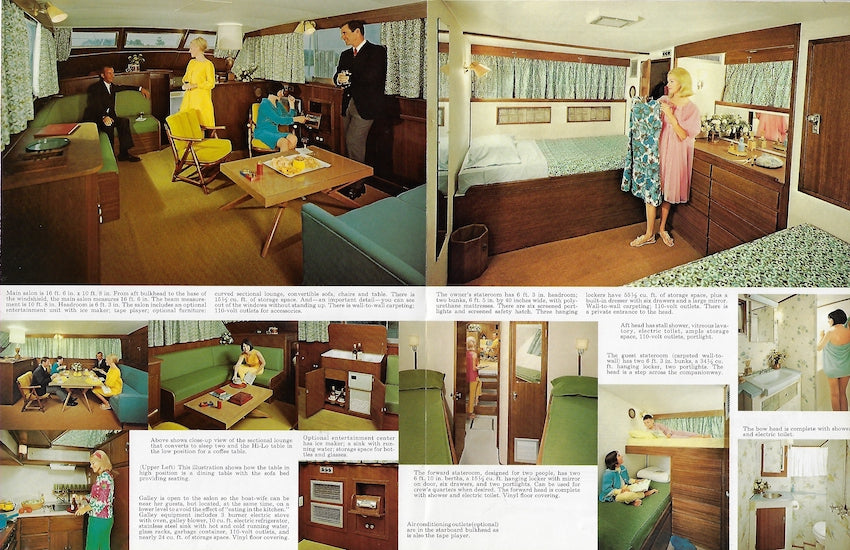 Hatteras 44 Triple Cabin Brochure