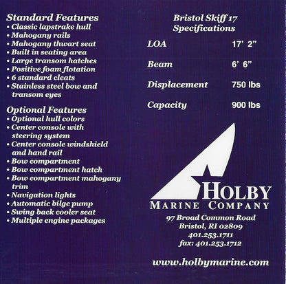 Holby Bristol Skiff Brochure