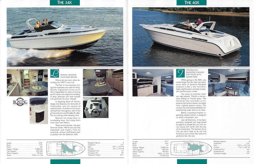 Silverton 1989 Express Cruisers Brochure