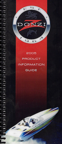 Donzi 2005 Dealer Fact Manual