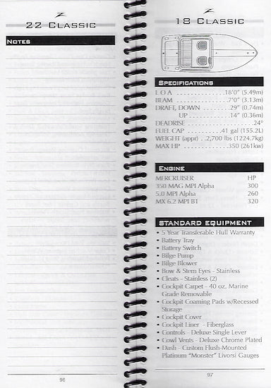 Donzi 2005 Dealer Fact Manual
