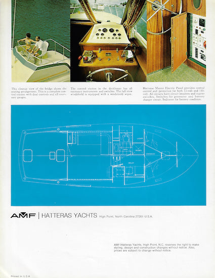 Hatteras 36 Convertible Brochure