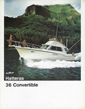 Hatteras 36 Convertible Brochure