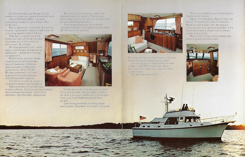 Hatteras 42 Long Range Cruiser Brochure