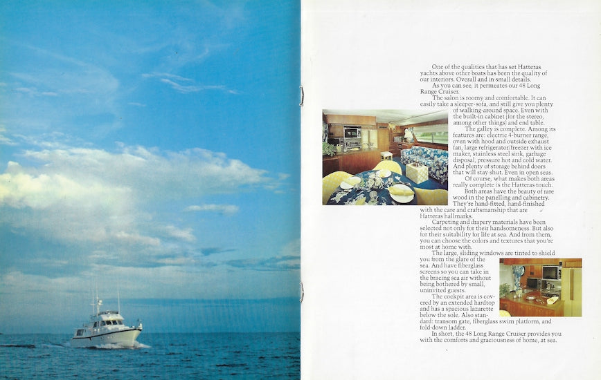 Hatteras 48 Long Range Cruiser Brochure