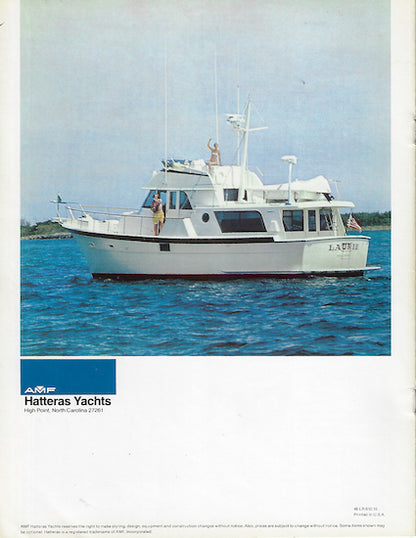 Hatteras 48 Long Range Cruiser Brochure