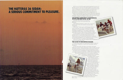 Hatteras 36 Sedan Cruiser Brochure