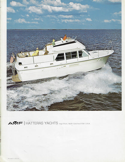 Hatteras 38 Flying Bridge Double Cabin Brochure