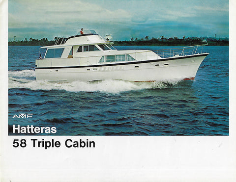 Hatteras 58 Triple Cabin Brochure