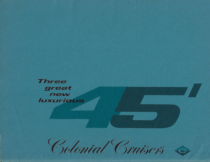 Colonial Cruisers 45 Folder Brochure