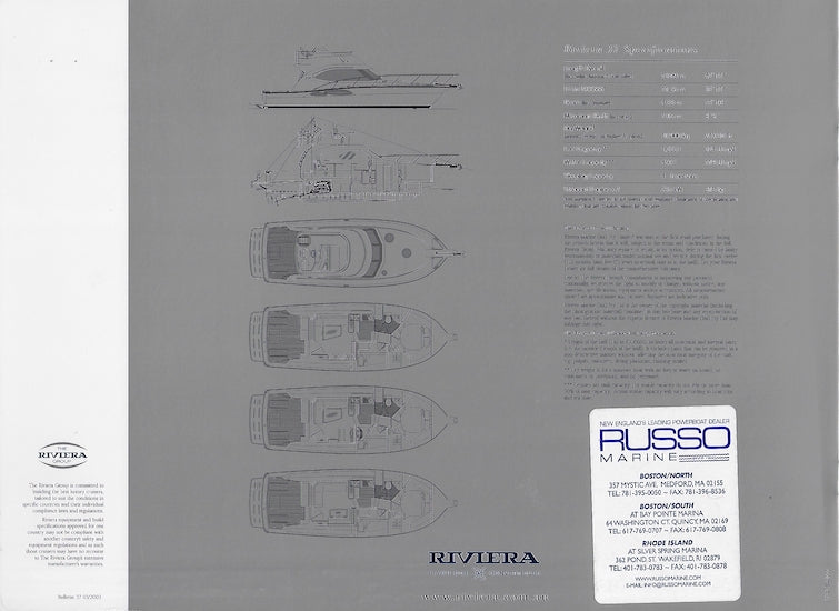 Riviera 37 Flybridge Convertible Brochure