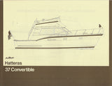 Hatteras 37 Convertible Specification Brochure