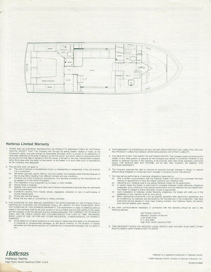 Hatteras 40 Double Cabin Specification Brochure