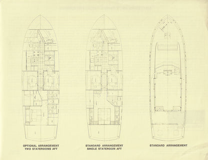 Hatteras 53 Yacht Fisherman Specification Brochure